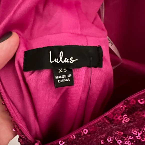 Lulu’s pink sequin mini dress - Picture 3 of 3